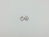 Zircon Rose Gold Metal Parts 13X13Mm