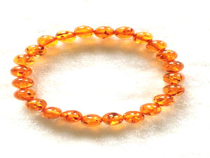 Synthetic Amber Bracelet 6Mm