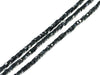 Thunder Polish Glass Crystal Black Faceted Cube 2X2Mm