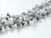 Thunder Polish Glass Crystal Siver Faceted Teardrop 5X7Mm