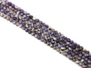 Dog Teeth Amethyst Faceted Rounds 8Mm
