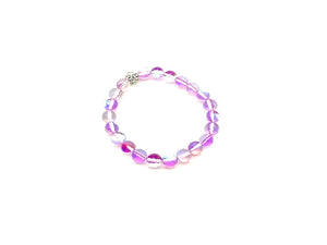 Candy Color Glass Shamballa Lilac Bracelet 8Mm