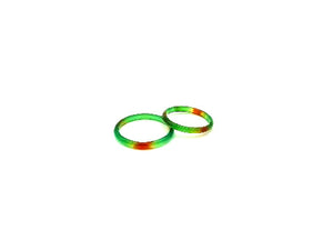 Color Agate Red Green Ring 2.5Mm