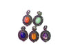 Assorted Stones Pendant 28X50Mm