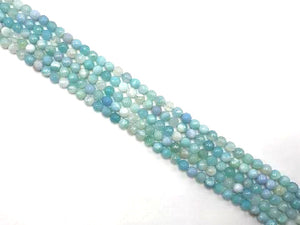 Color Sardonyx Skyblue Faceted Rounds 8Mm