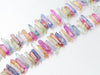Crystal Quartz Assorted Color Stick 5X25-8X30Mm