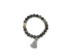 African Blood Stone Tassel Bracelet 8Mm