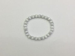 Artificial Opal White Bracelet 8Mm