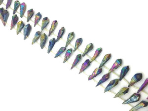 Coated Crystal Quartz Rainbow Stick 7X30-12X33Mm