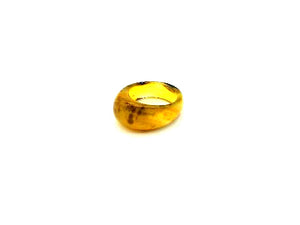 Color Agate Yellow Black Ring 9X14-10X21Mm
