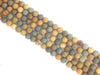 Matte Wild Horse Picture Jasper Round Beads 8Mm