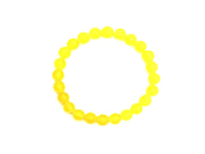 Matte Color Jade Yellow Bracelet 8Mm