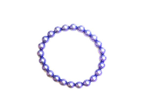 Heat Coloring Shell Pearl Pansy Bracelet 8Mm