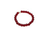 Glass Shamballa Garnet Bracelet 8Mm