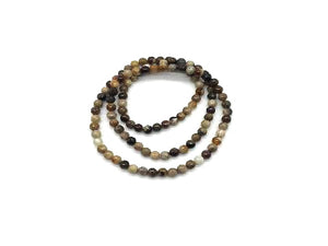 Wooden Agate Round Beads 108 Pcs 6Mm