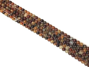 Dragon Agate Tan Round Beads 12Mm