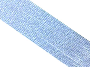 Blue Lace Agate Super Precision Cut Faceted Rounds 14 Inch 1.8M