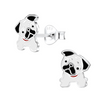 Silver Bulldog Stud Earrings