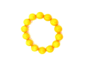 Synthetic Amber Orange Bracelet 16Mm