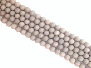 Matte Color Jade Gray Round Beads 10Mm