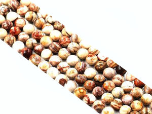 Mexico Agate Round Beads 4Mm