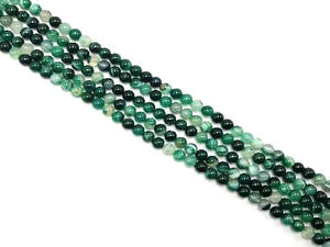 Color Sardonyx Green Round Beads 12Mm
