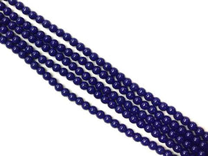 Resin Sapphire Round Beads 8Mm