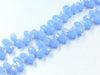 Thunder Polish Glass Crystal Blue Jade Faceted Teardrop 5X7Mm