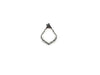 Glass Black Edge Pendant 42X60Mm