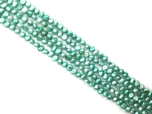 Fresh Water Pearl Seagreen Free Form 7-8Mm