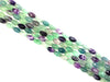 Rainbow Fluorite A Faceted Rice 10X14Mm