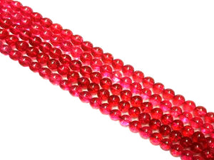 Color Crystal Quartz Rose Round Beads 12Mm