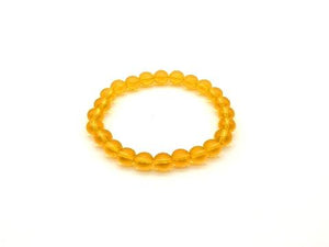 Glass Yellow Bracelet 8Mm