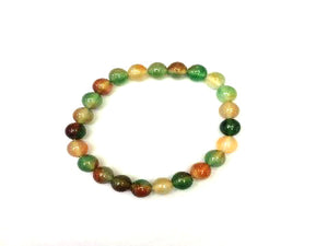 Color Agate Green Bracelet 6Mm