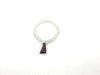 Treated Color Jade Transparent White Tassel Bracelet 8Mm