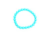 Matte Heat Coloring Shell Pearl Blue Bracelet 8Mm
