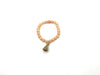 Matte Treated Color Jade Light Orange Tassel Bracelet 8Mm