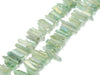 Matte Crystal Quartz Color Green Stick 5X25-8X30Mm
