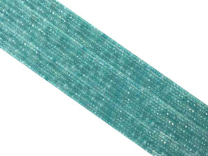 Color Jade Aquamarine Faceted Roundel 2X4Mm