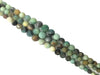 Matte Black Coludy Mamzonite Graduated Round Beads 8-18Mm