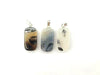 Flower Agate Pillow Pendant 15X30Mm