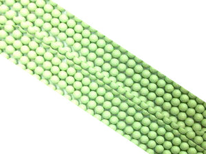 Matte Shell Pearl Green Faceted Rounds 10Mm