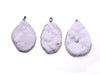 Crystal Druzy White Pendant 35X45-35X55Mm
