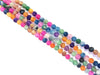 Matte Agate Rainbow Round Beads 10Mm