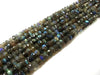 Labradorite Long(14"-16") Faceted Roundel 5Mm
