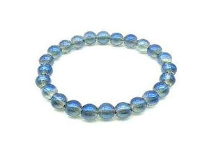 Glass Ab Blue Bracelet 8Mm