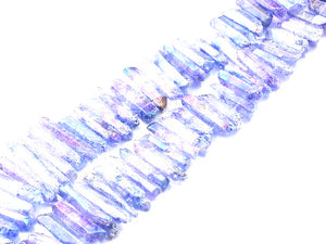 Crystal Quartz Ab Royalblue Stick(Egaduated) 8X25-12X50Mm