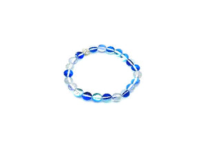 Candy Color Glass Shamballa Blue Bracelet 8Mm