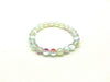 Matte Candy Color Glass White Bracelet 8Mm