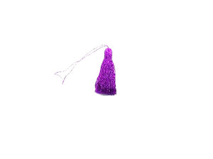 Elastic Tassels Purple 40 Nylon Tassel 40Mm